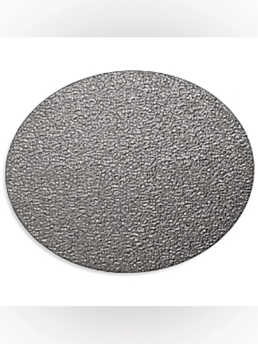 Kim Seybert Silver Round Textured Placemat